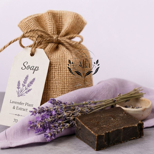 صابون گیاهی اسطوخودوس با روغن زیتون و نارگیل، مرطوبکننده و ضدالتهاب ۷۰ گرم